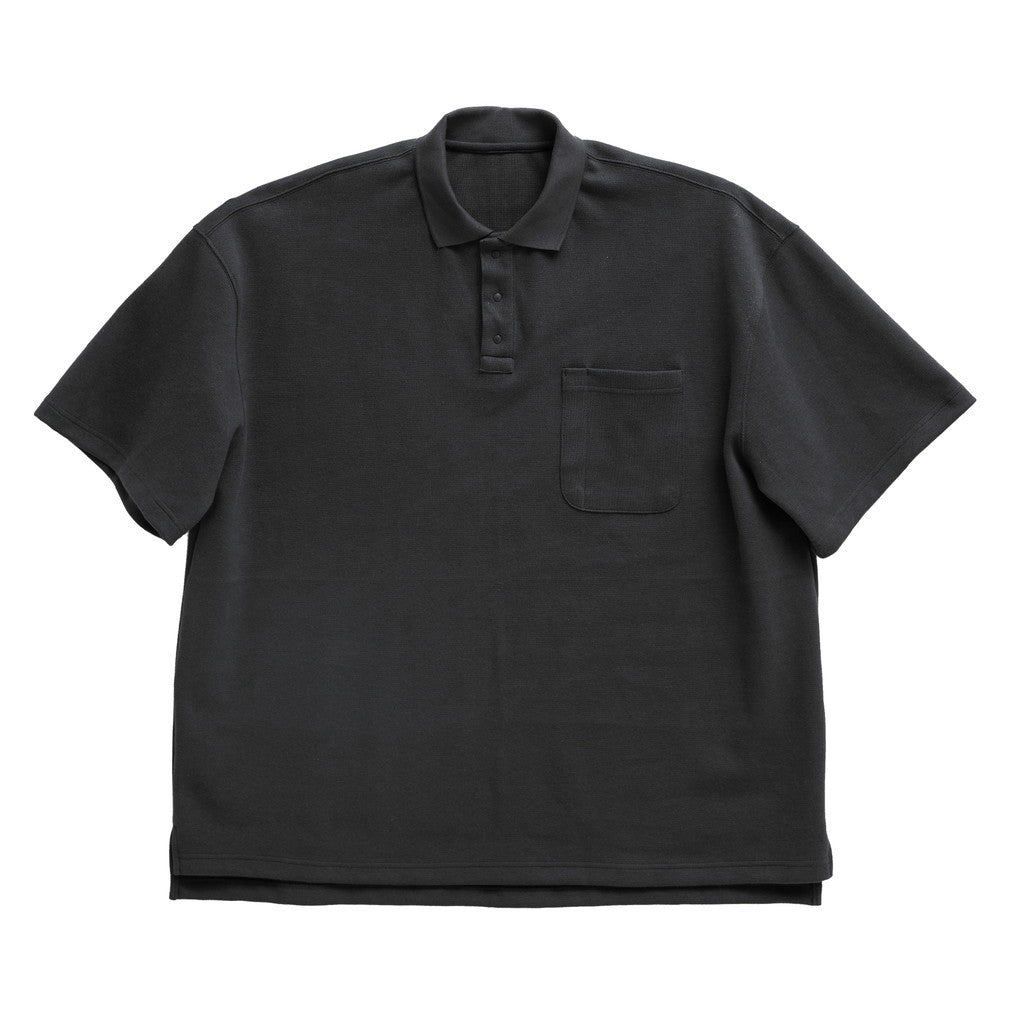 PEN POCKET COLLAR T-SHIRTS #DARK GREY [HOD26-01-TS007]