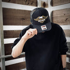 哈雷戴維森 | 尖叫鷹彎簷貼片帽 #黑色 / 黑色 [HD25SS-CAP-01]