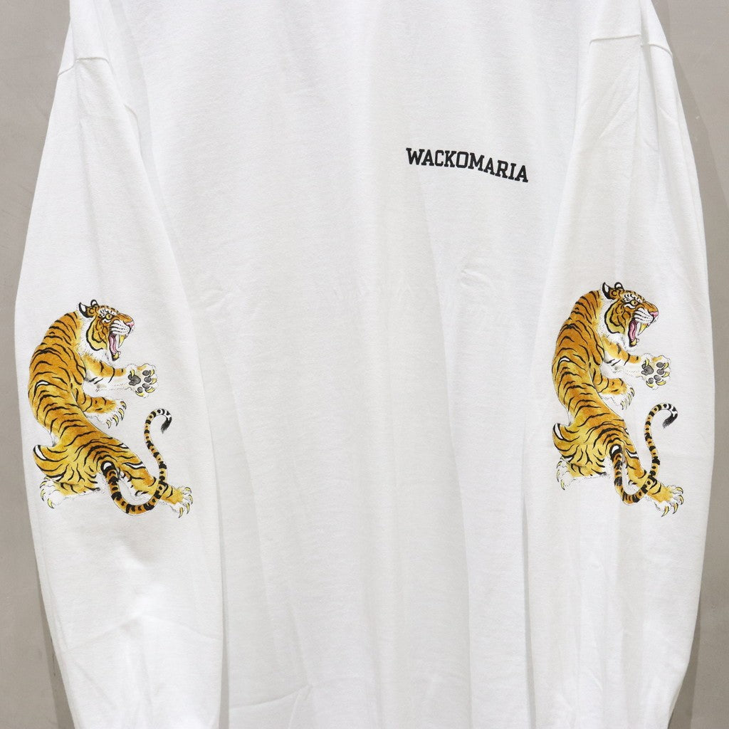 TIM LEHI | CREW NECK LONG SLEEVE T-SHIRT ( TYPE-3 ) #WHITE [24FW-WMT-LT03]