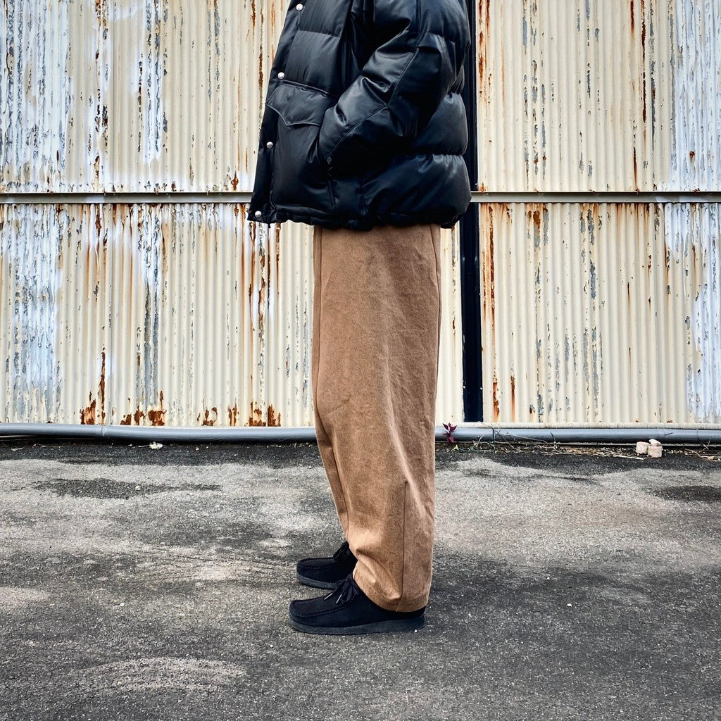 OVERDYE CURVE PANTS #L-BROWN [AY-1019]