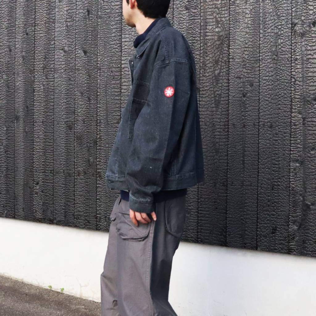 BLACK NEP DENIM TRUCKER JACKET #GREY [CES30JK18]
