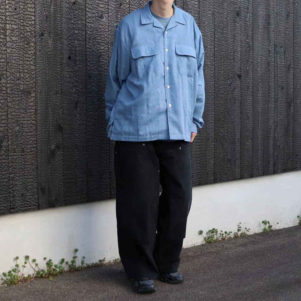 Vintage Washed Double Knee Pants #Black [SD26S-PT04]