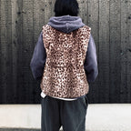 WILD THINGS | LEOPARD FUR HAPPY VEST ( TYPE-2 ) #L-PINK [26FW-WMO-WT06]