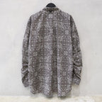 TECH BUTTON DOWN L/S SHIRT PAISLEY #BROWN [BE-81024]