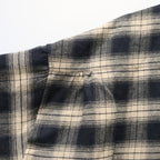 PLAID FLANNEL L/S SHIRT #Black x Beige [FW26-S02]