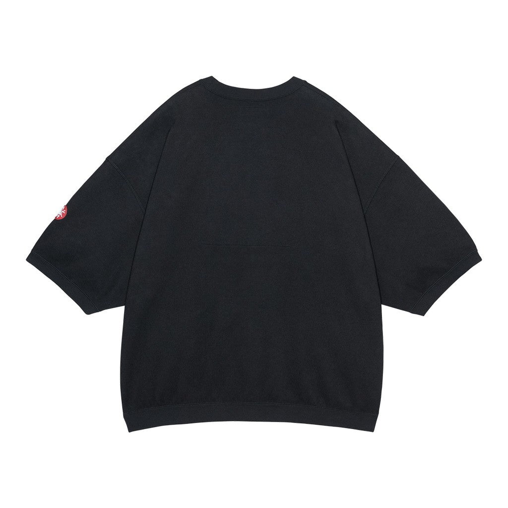 DBL KNIT SHORT SLEEVE CREW NECK #BLACK [CES29CS23]