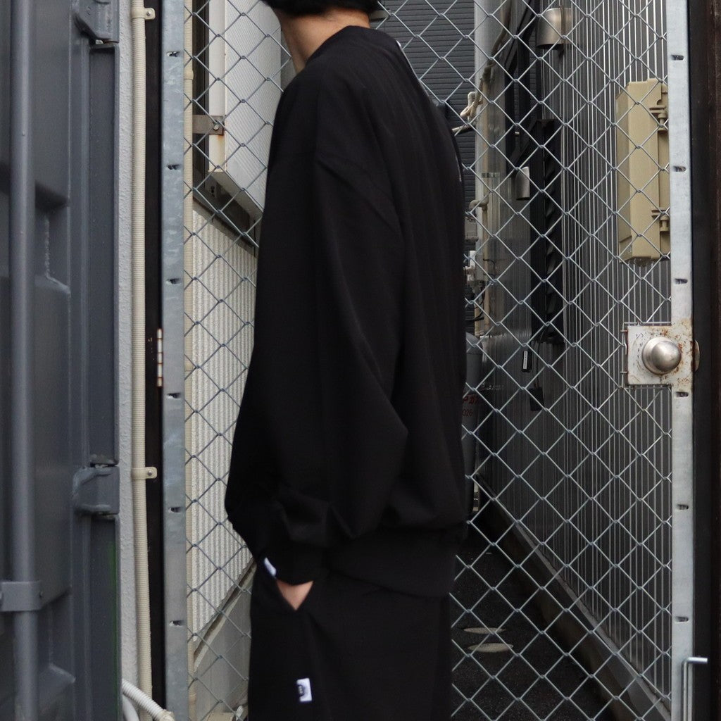 彈性圓領衫 #黑色 [CCC-253C004]