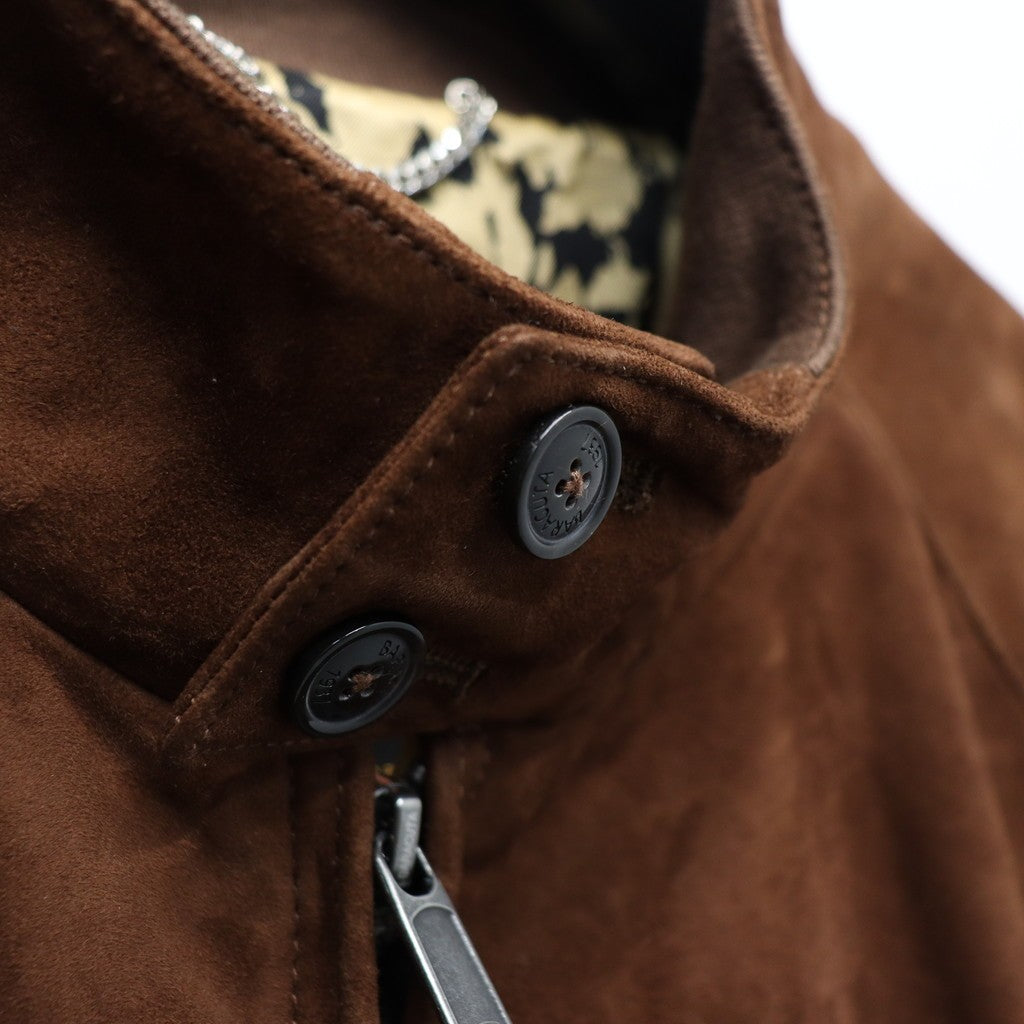 BARACUTA | G9 SUEDE LEATHER HARRINGTON JACKET #BROWN [25FW-WMO-BC01]