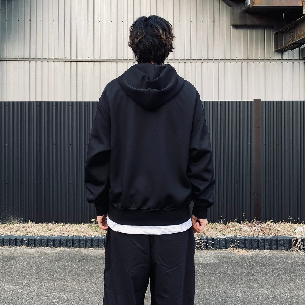 TECH SCUBA KNIT FULLZIP PARKA #BLACK [BE-41026]