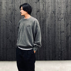 WASHED MIDDLE WEIGHT CREW NECK SWEAT SHIRT ( TYPE-1 ) #GRAY [26FWE-WMC-SS03]