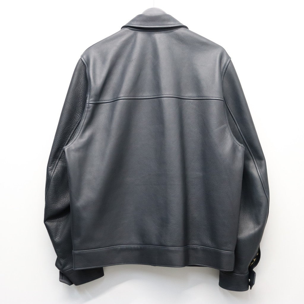 SINGLE RIDERS LEATHER JACKET ( TYPE-2 ) #D-BLUE [26SS-WMO-BL02