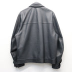 SINGLE RIDERS LEATHER JACKET ( TYPE-2 ) #D-BLUE [26SS-WMO-BL02]