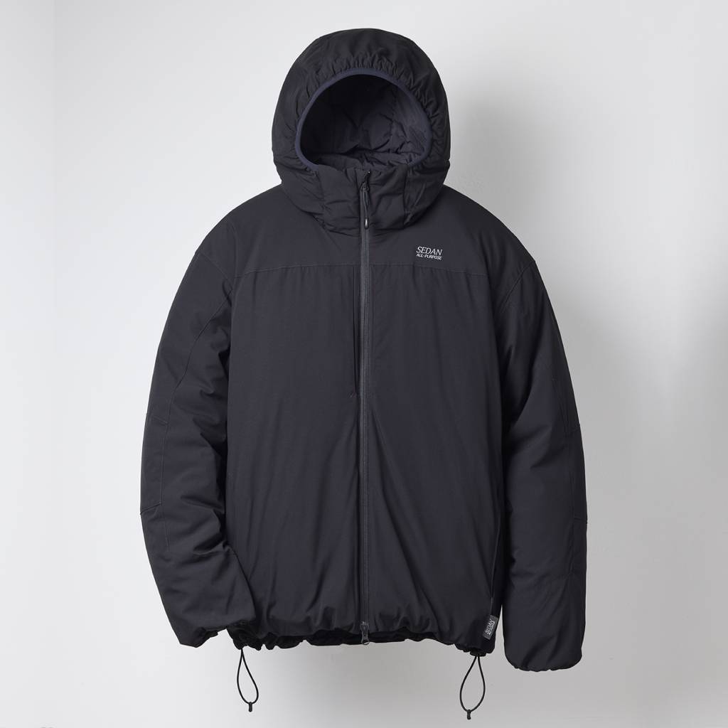 Strech Puff Hoodie #Black [SD26F-JK04]
