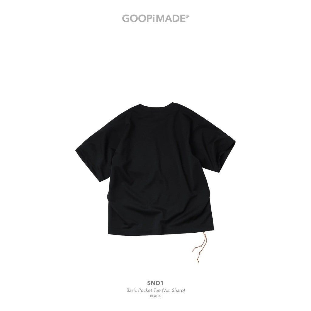 SND1 - Basic Pocket Tee (Ver. Sharp) #Black [GOOPI-26SS-APR-01]