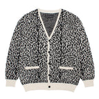 LEOPARD JACQUARD CARDIGAN ( TYPE-1 ) #WHITE [26SS-WMK-KN14]