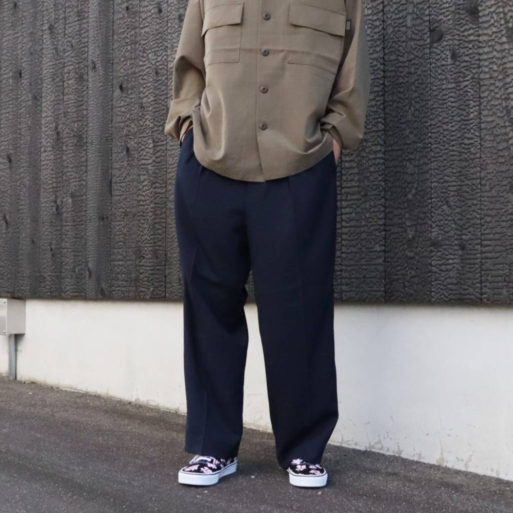 Ventilation Wide Slacks #Navy [SD26F-PT04]