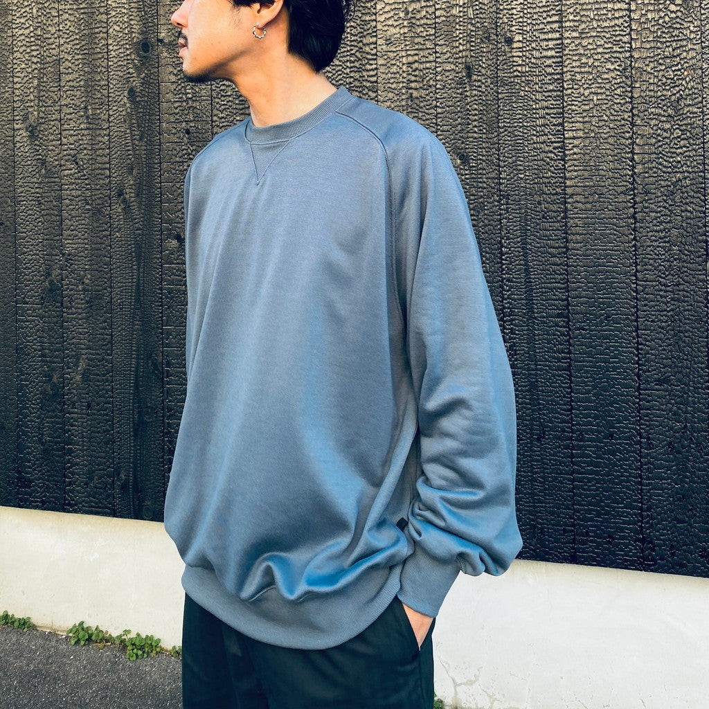 TECH SWEAT CREW FREEDOM SLEEVE #SMOKE BLUE [BE-50026