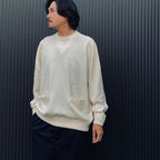 TECH KNIT CREW L/S Brewed Protein #OFF WHITE [BE-70026W]