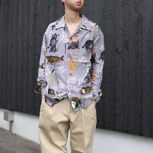 百鬼夜行 shirt L/S #Gray [BV-SH2600230]