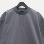 TECH MOCK NECK S/S TEE #CHARCOAL [BE-63025]