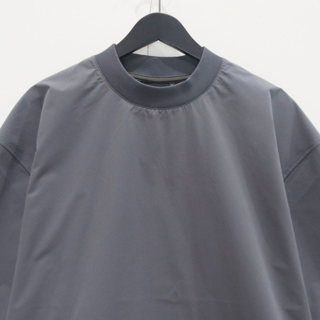 TECH MOCK NECK S/S TEE #CHARCOAL [BE-63025]