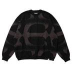 PATTERN MOHAIR KNIT #Black [26FW_KN01]