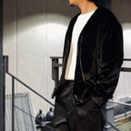 毛皮開襟衫#黑色 [SC2320-CT01]