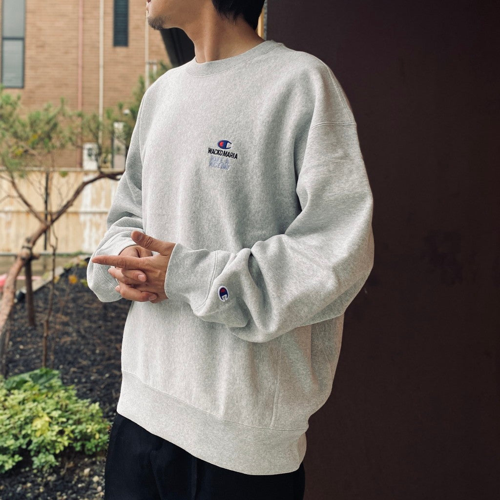 CHAMPION | REVERSE WEAVE CREW NECK SWEAT SHIRT #SILVERGRAY [26FW-WMC-CP04]
