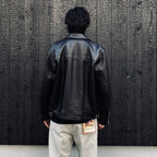 DOUBLE RIDERS LEATHER JACKET ( TYPE-2 ) #BLACK [25FW-WMO-BL03]