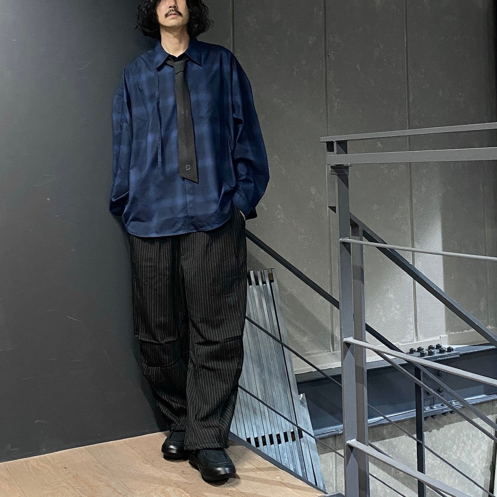 「MA-GSR」模式 Architekt GM 格紋領帶 #BK [GOOPI-24AW-SEP-02]