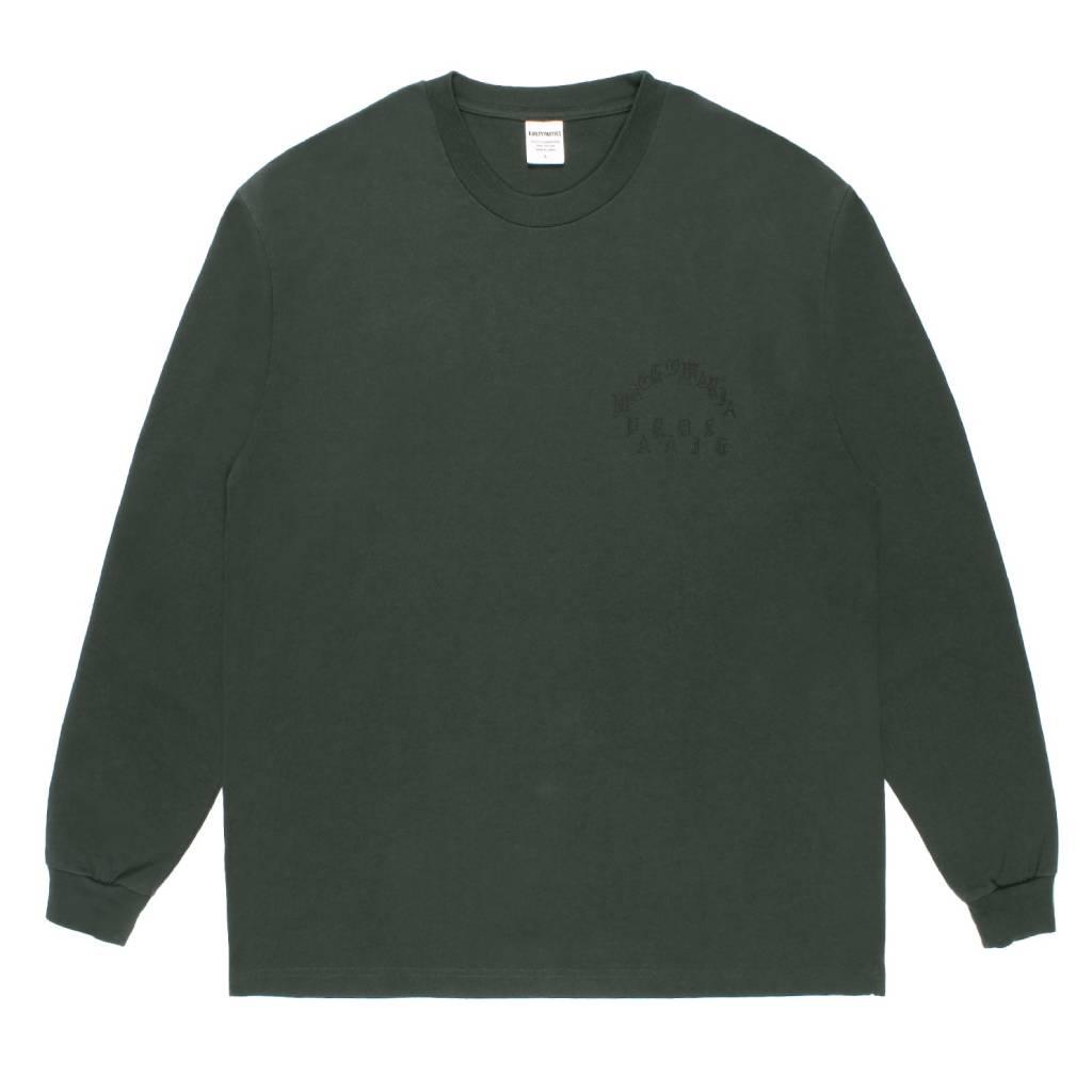 WASHED HEAVY WEIGHT CREW NECK LONG SLEEVE T-SHIRT ( TYPE-1 ) #D