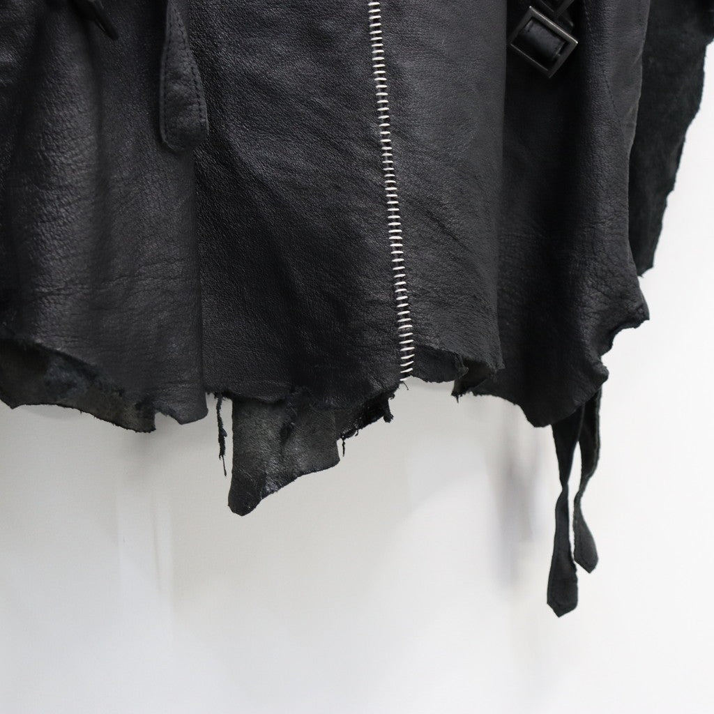 Rustic Edged Easy Rider's (VEGETABLE TANNING PIG LEATHER) #BLACK [M-P1-LW3]