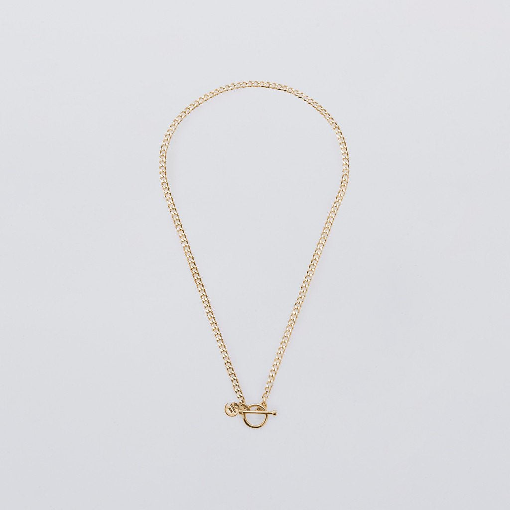 Flat Link Necklace 60cm #GOLD [XON013AG]