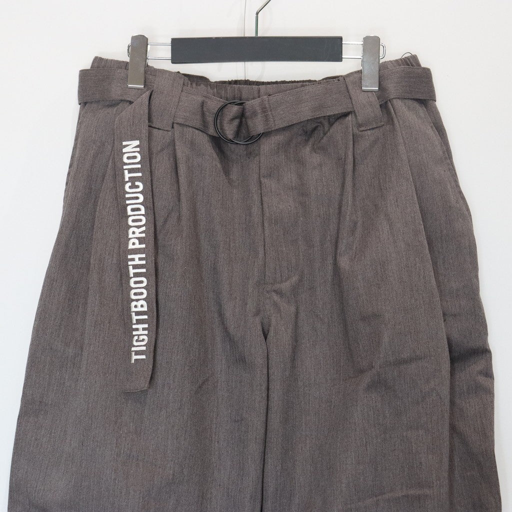 HERRINGBONE BALLOON PANTS #Charcoal [SS25-B06]