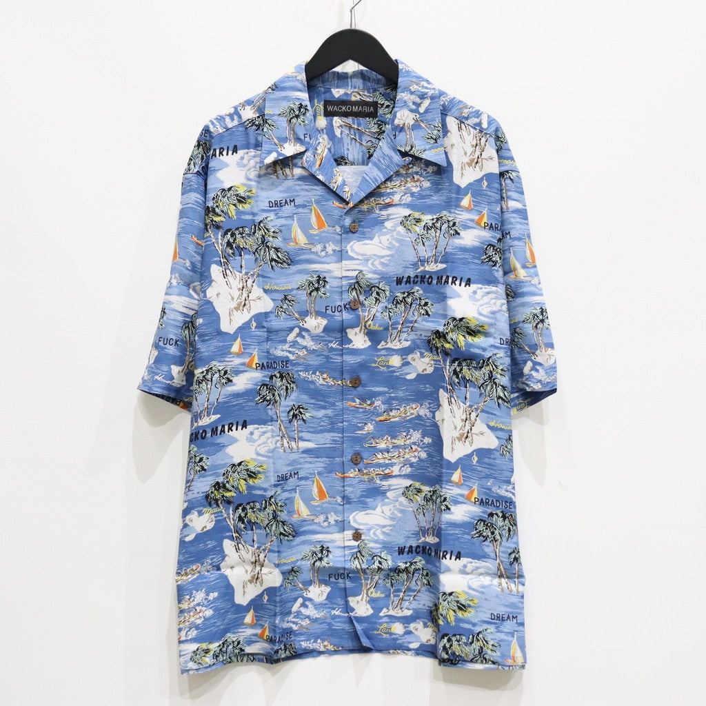 【WACKOMARIA】25SS HAWAIIAN SHIRT／新品タグ／送料込 HAWAIIAN SHIRT S/S #BLUE [25SSE-WMS-HI04] - cocorozashi 三重県