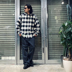 法蘭絨常規領襯衫 #白色 [24FW-WMS-RC01]