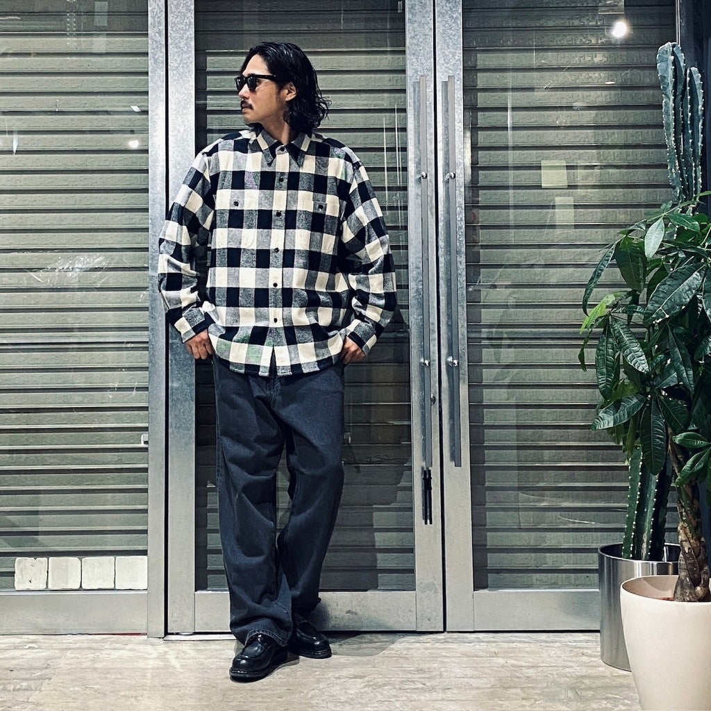 法蘭絨常規領襯衫 #白色 [24FW-WMS-RC01]