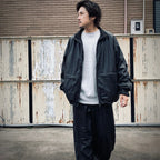 TECH SYNTHETIC SKIN WINDBREAKER JACKET #BLACK [BJ-40025W]