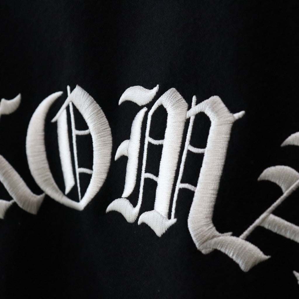 LEATHER VARSITY JACKET -B- (TYPE-2) #BLACK [24FW-WMO-BL16]