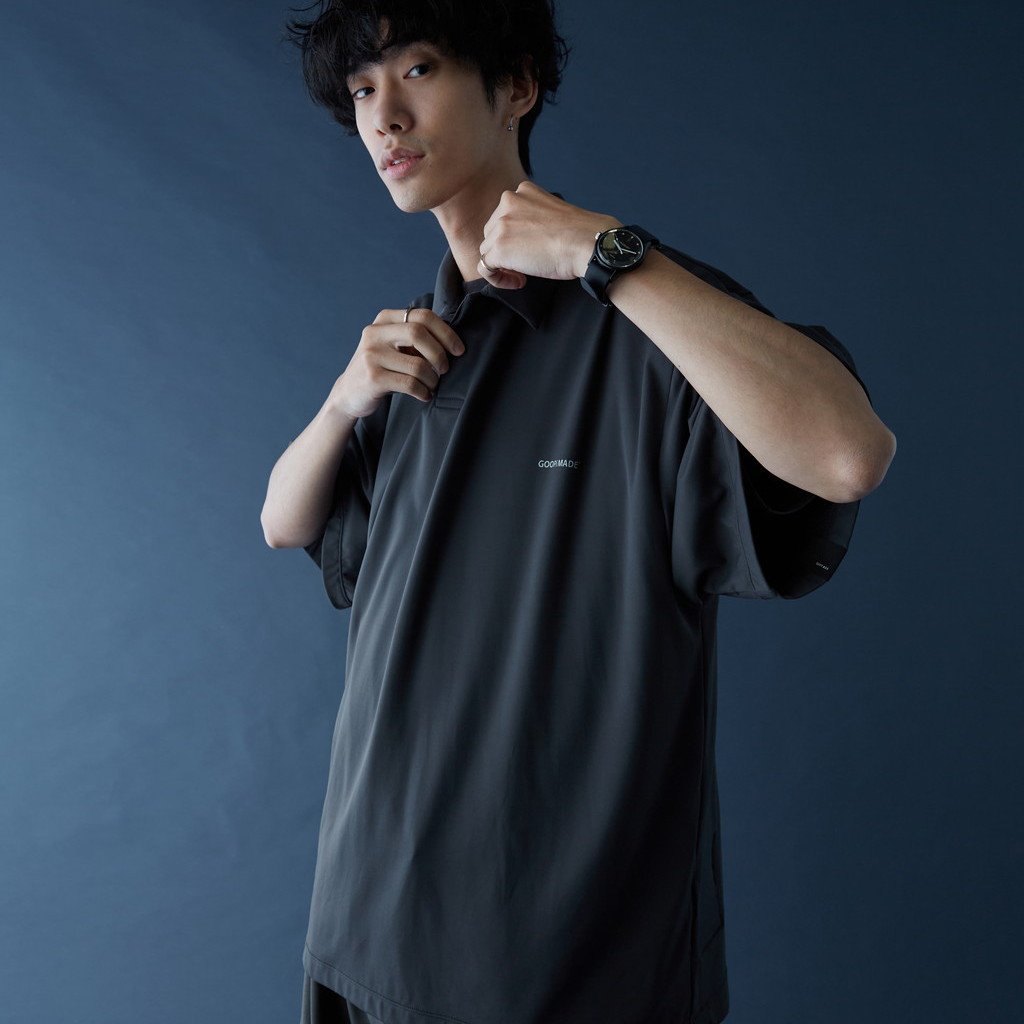 「GNV-07」柔光箱 Polo 衫 #Asphalt [GOOPi-22SS-JUN-01]