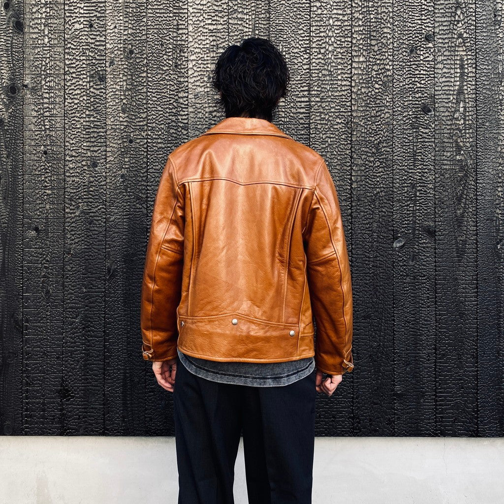DOUBLE RIDERS LEATHER JACKET ( TYPE-1 ) #BROWN [24FW-WMO-BL03