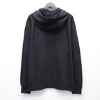 LIGHT FLEECE ZIP HOODED LENS SWEATSHIRT #BLACK 999 [20CMSS081A-002246G]