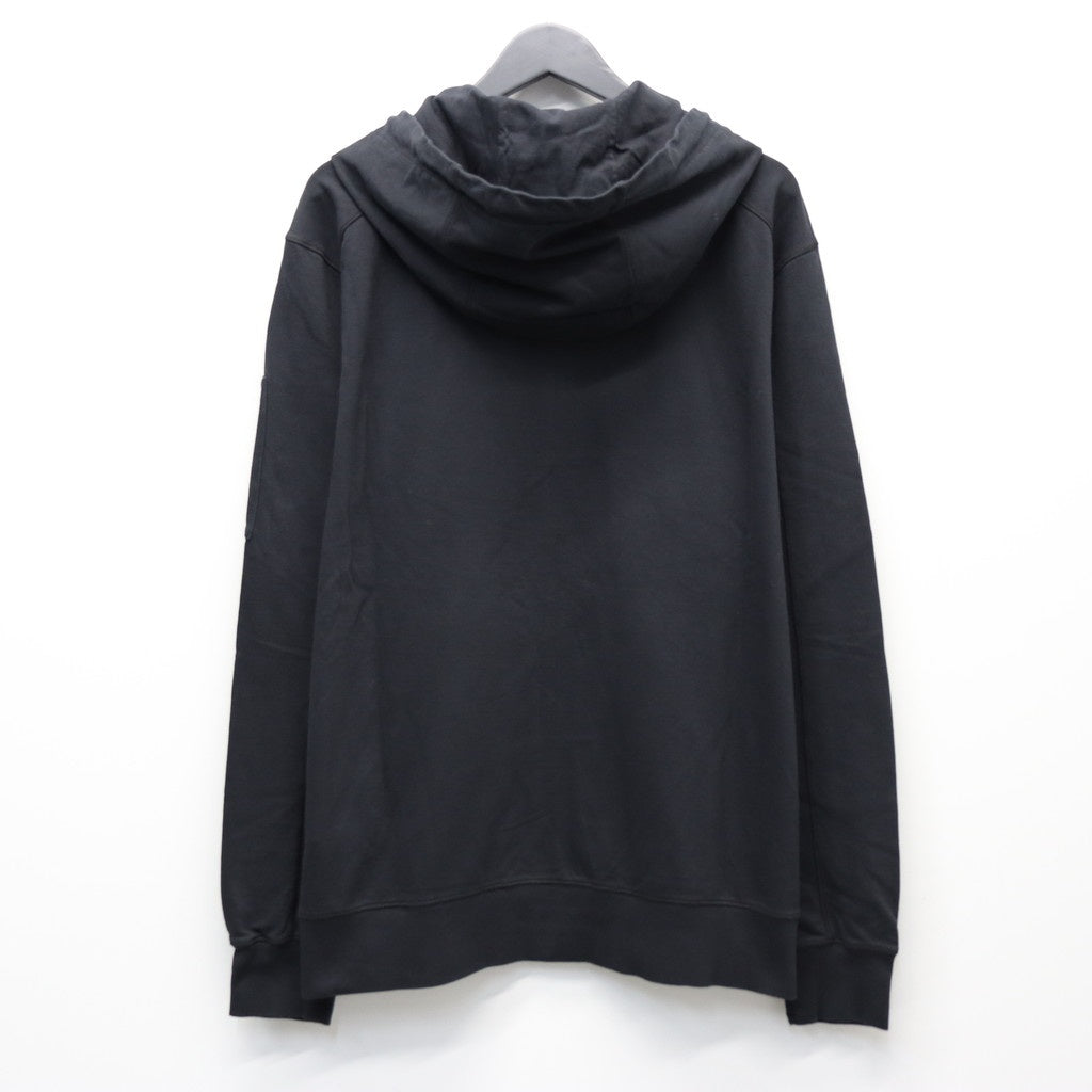 LIGHT FLEECE ZIP HOODED LENS SWEATSHIRT #BLACK 999 [20CMSS081A-002246G]