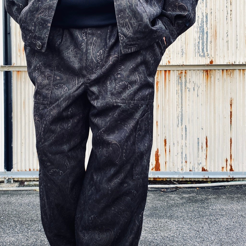 TECH MECHANICS PANTS CORDUROY PAISLEY #D.BROWN [BP-44026W]