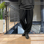 BALLOON CROPPED TROUSERS #Black [FST03242M0003]