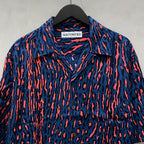 豹紋夏威夷襯衫 短袖 #藍色 [24FWE-WMS-HI01]