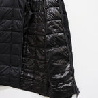 CREW NECK W-ZIP DOWN JKT #BLACK [TAION-104WZ]