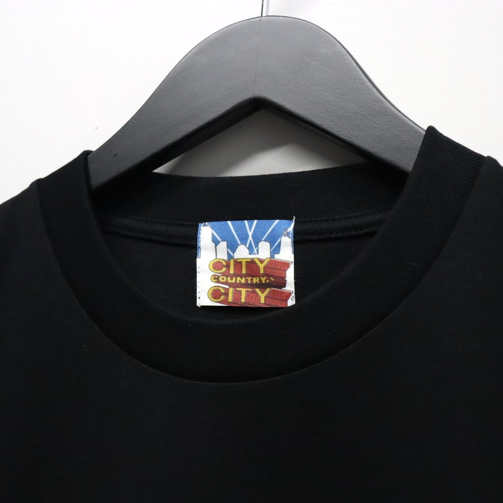 COTTON T-SHIRT_V.A #BLACK [CCC-263T007]