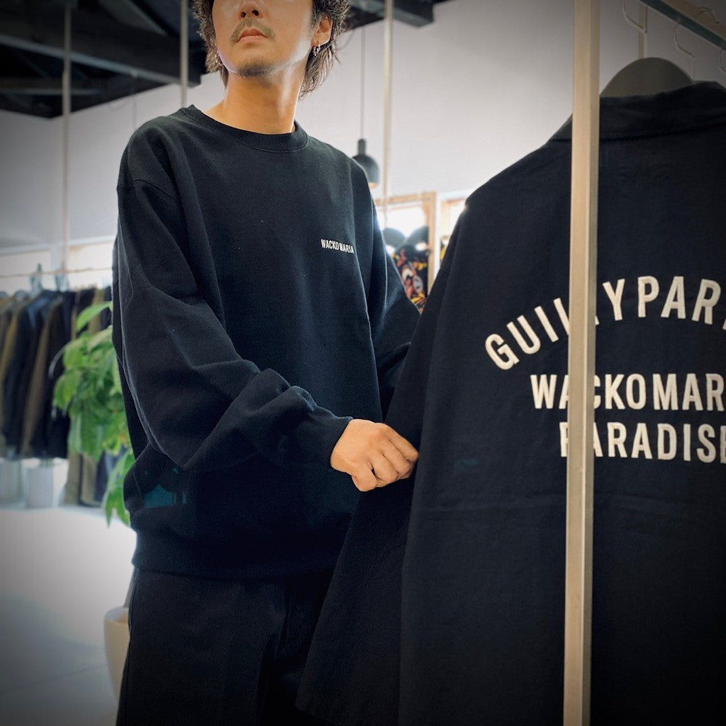 重磅圓領衛衣 #黑色 [25FWE-WMC-SS03]