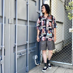 DOUBLE PLEATED CHINO SHORT TROUSERS #GRAY [24SS-WMP-PT12]